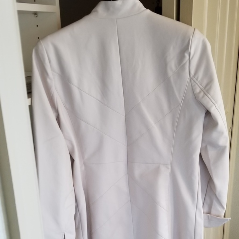 Washable Faux Leather Car Length Coat, EUC - Picture 5 of 11